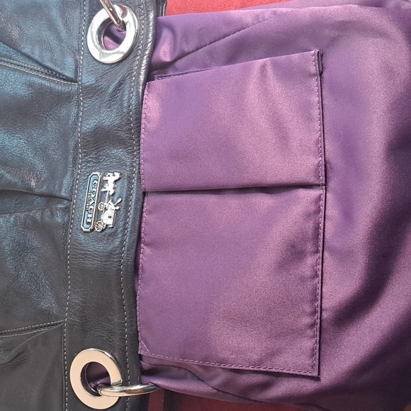 Coach Carriage Collection Soft Black Leather Shoulder & Crossbody  EUC - Picture 9 of 11